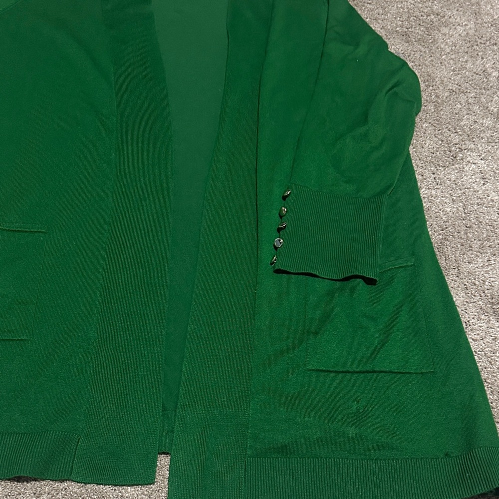 Green Cardigan with Button Detail - Picture 3 of 6